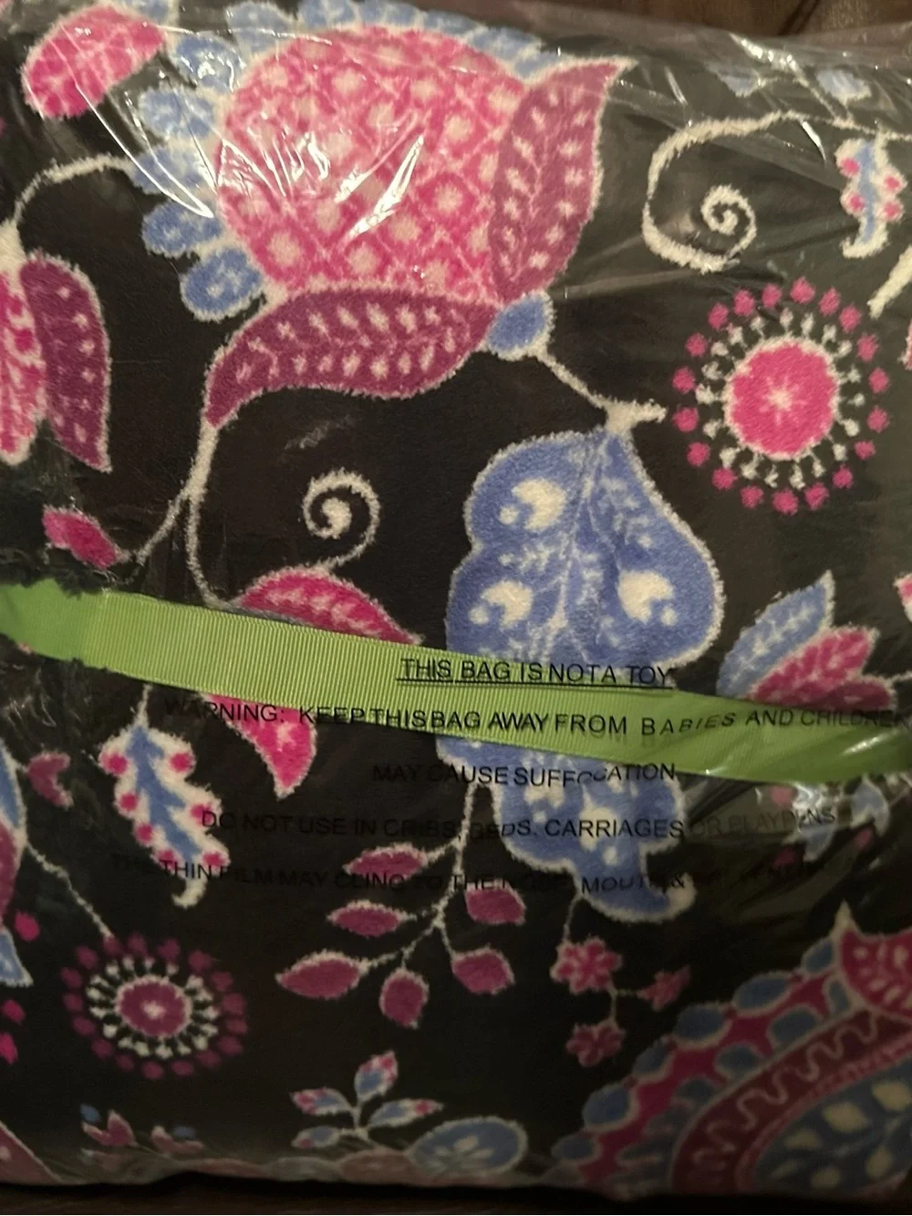 Rare NWT Vera Bradley Alpine Floral Plush Blanket Throw